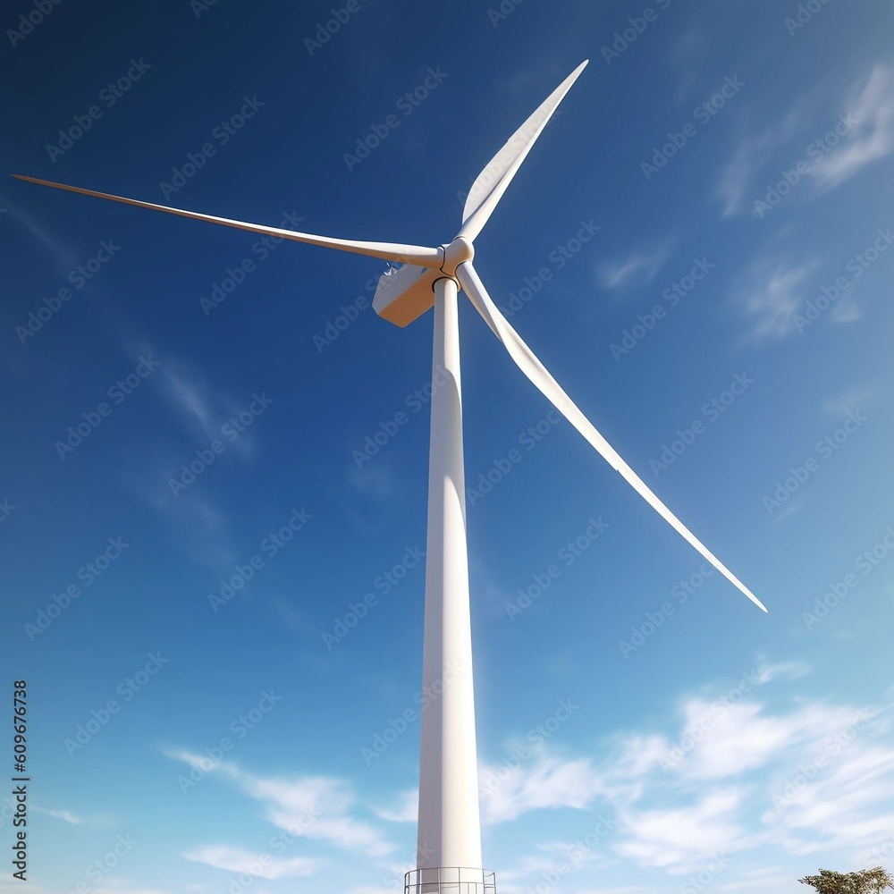 wind turbine on sky wind turbine on sky
