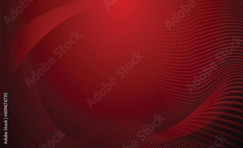 Red abstract background. Abstract background made of curves 
