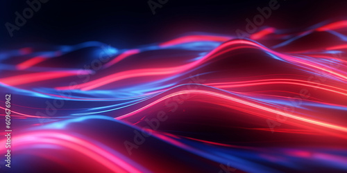 Bunte Grafische Elemente in Leuchtfarben als Hintergrundmotiv, ai generativ