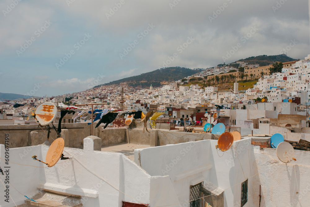 General view of the skyline of Tetouan and the medina