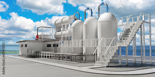 Chemical factory. Factory b...