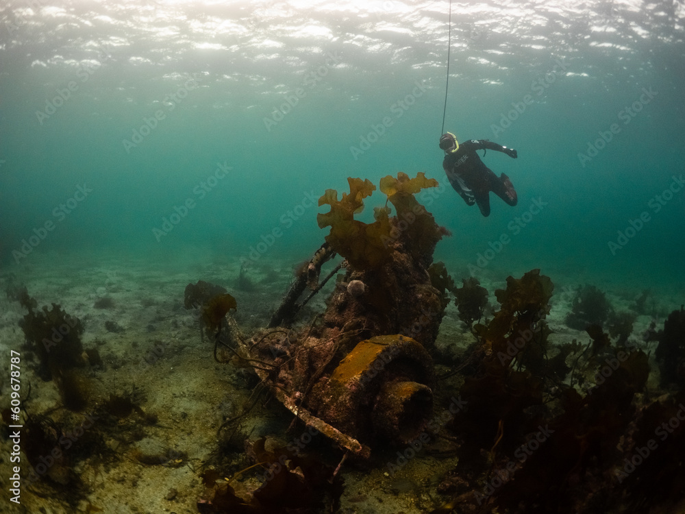 Environmental waste and freediver Environmental waste and freediver