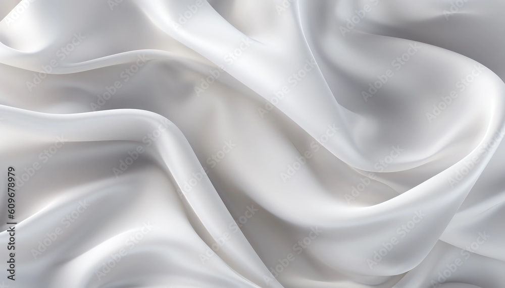 Obraz premium white satin fabric
