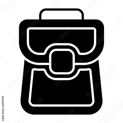 Bagpack Glyph Icon