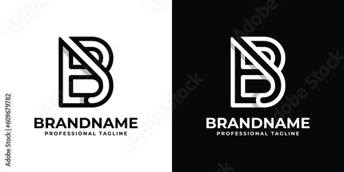 Letter BJ or JB Monogram Logo, suitable for any business with BJ or JB initials.