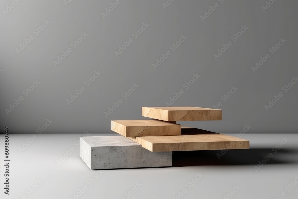 3d render podium for product display Generated AI 3d render podium for product display Generated AI