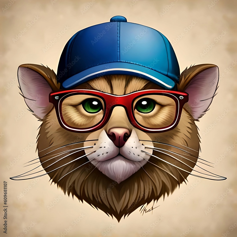 cat with glasses cat with glasses