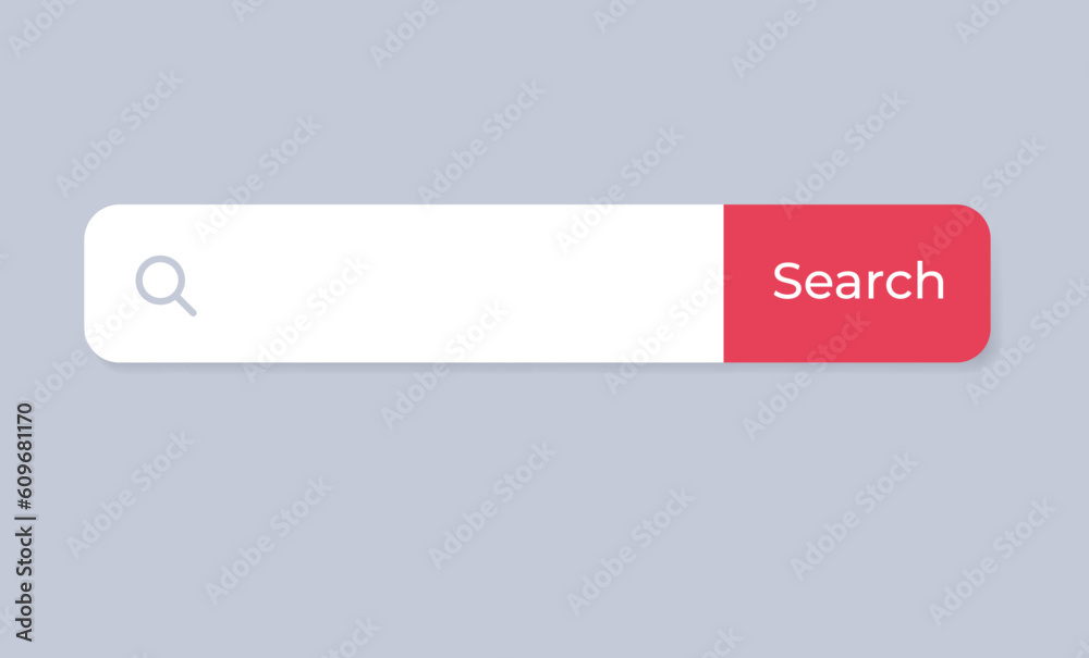 Search bar box website button web internet concept. Vector graphic design illustration
