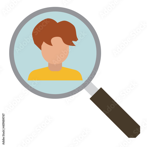asian man flat icon