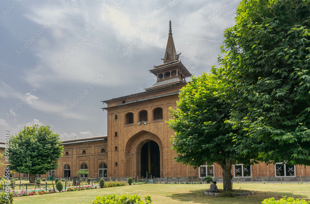 The Jamia Masjid is the most important mosque in Srinagar. India