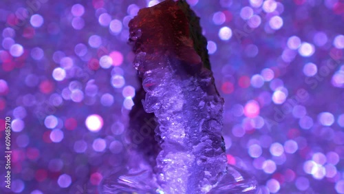 quartz called gem stone with crystals