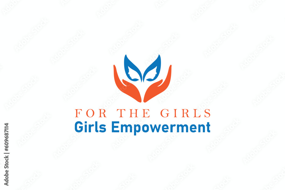 for the girls creative logo design for girls empowerment and girls protection