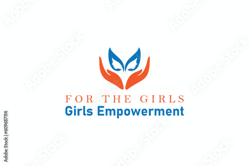 for the girls creative logo design for girls empowerment and girls protection