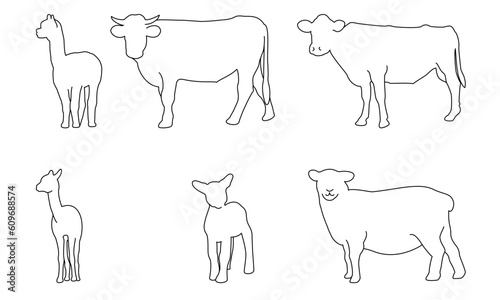 farm animals set