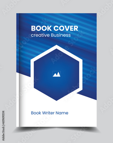 Vector book cover annual report business brochure design Template