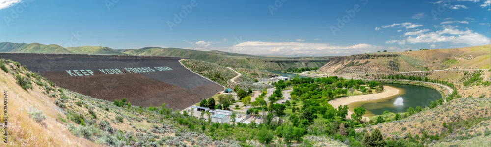 Luck Peak park with popular swimming hole