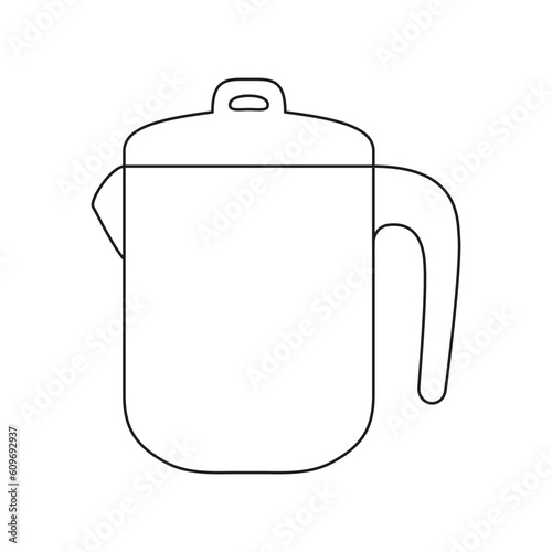 The icon of a teapot-coffee pot on a white background.