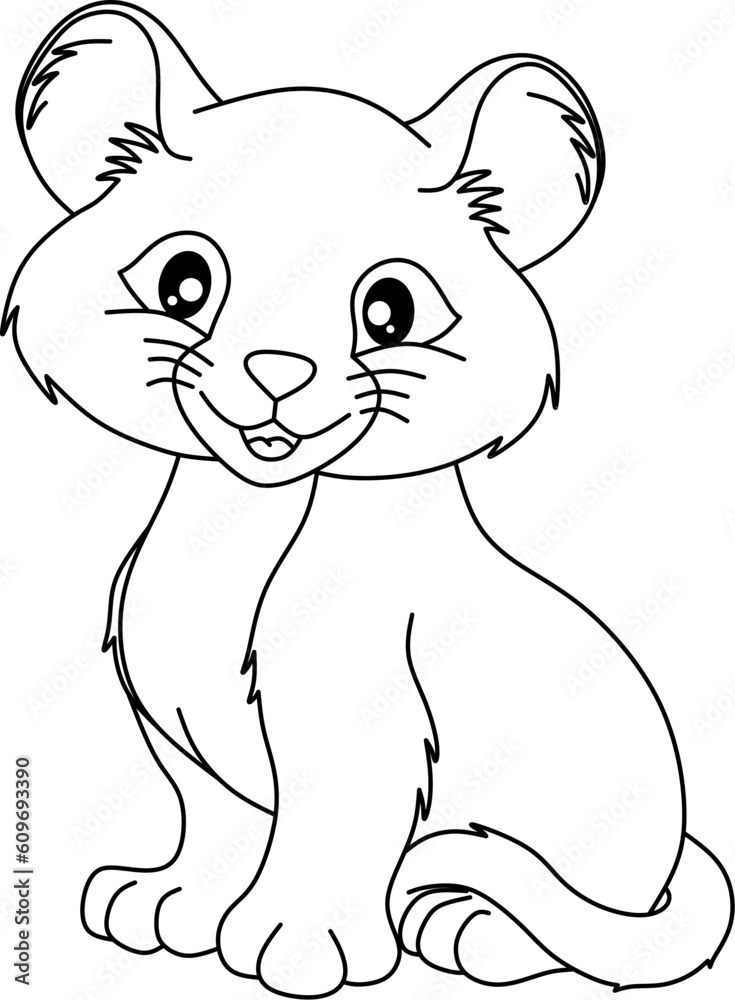 Cat coloring book page Cat coloring book page