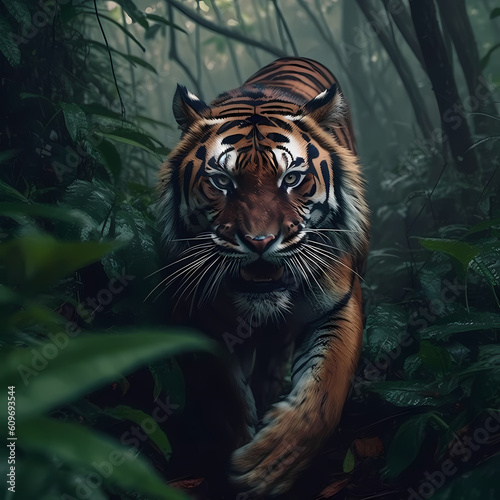 Tiger Hunting in The Forest © Darwis