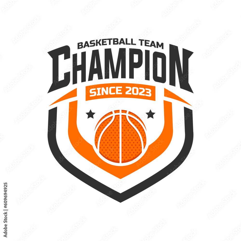 Basketball logo vector isolated, emblem set collections. Basketball logo badge template