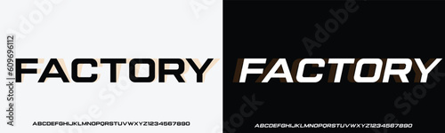 Sport Modern Italic Alphabet Font. Typography urban style fonts for technology, digital, movie logo design. vector illustration