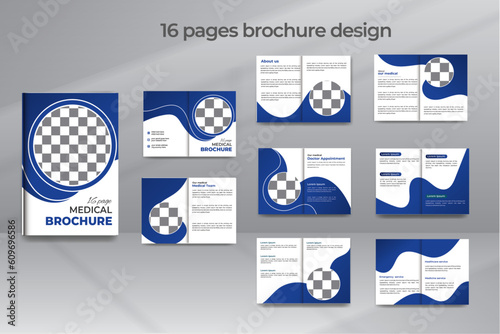 16-page Medical Company Profile Brochure Template photo