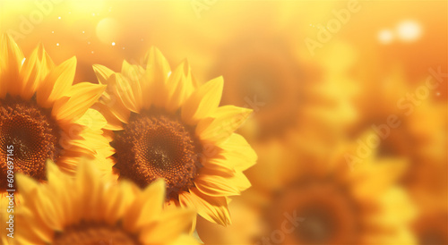 Sunflower Wallpaper - Brighten Up Your Space with Nature’s Beauty Description: This stunning photo wallpaper features a field of sunflowers in a vibrant yellow background. The floral design will add a