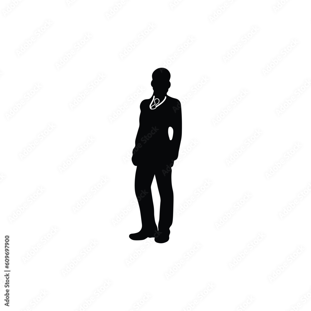 silhouette of a professional person silhouette of a professional person