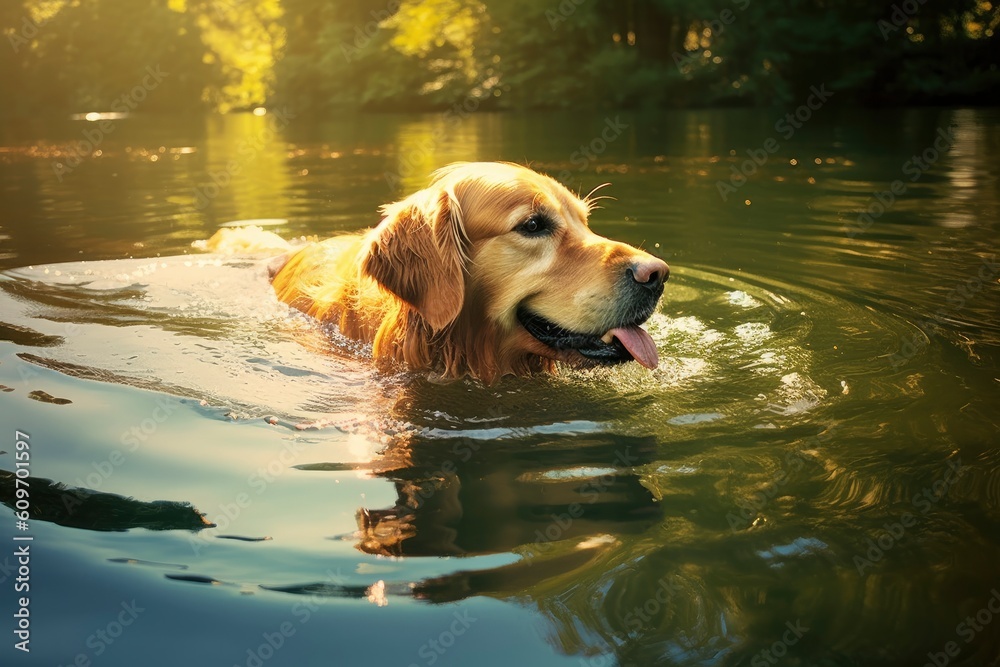 The Golden Retriever Dog Generative AI The Golden Retriever Dog Generative AI