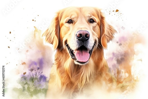 The Golden Retriever Dog Generative AI