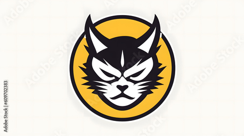 Cat icons, puppy, cute, head KI generated