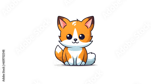 Cat icons, puppy, cute, head KI generated