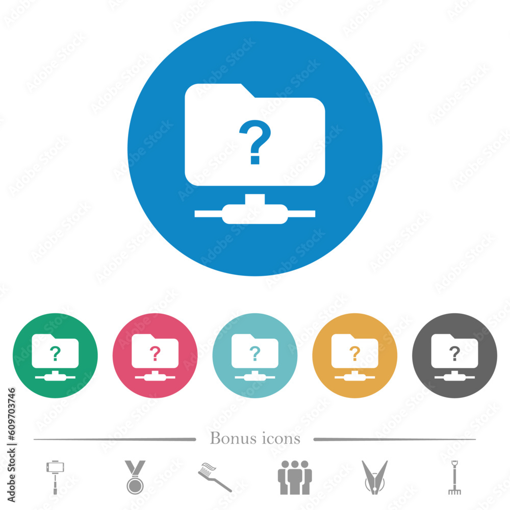 Unknown FTP flat round icons Unknown FTP flat round icons