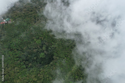 Non active green Mombacho volcano