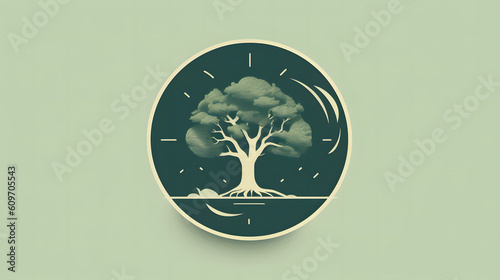 Baum, Icon, Web Icon, Natur, KI generated