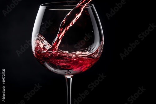 Product photography, Pouring red wine into a wine glass
