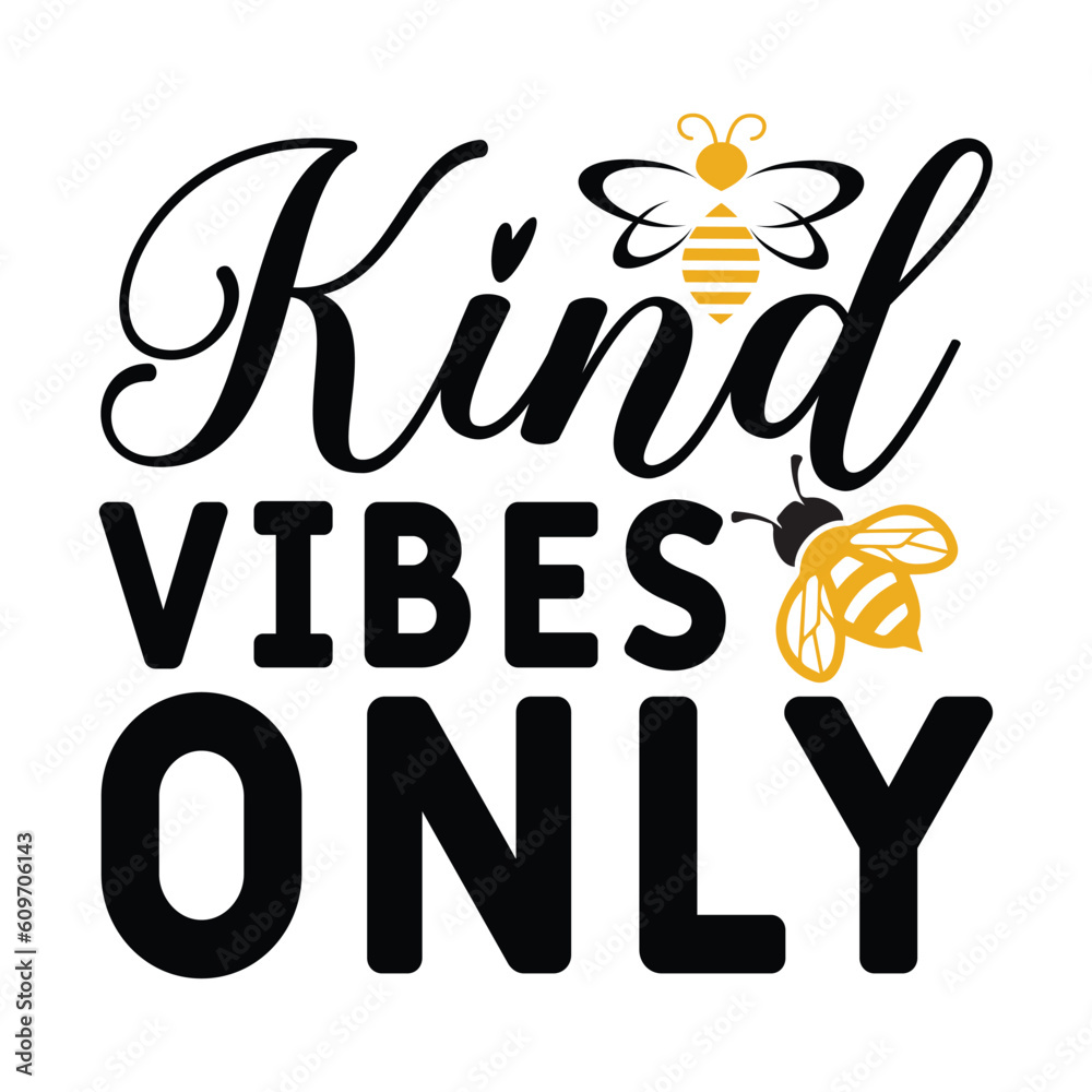 Obraz premium Kind vibes only vector arts