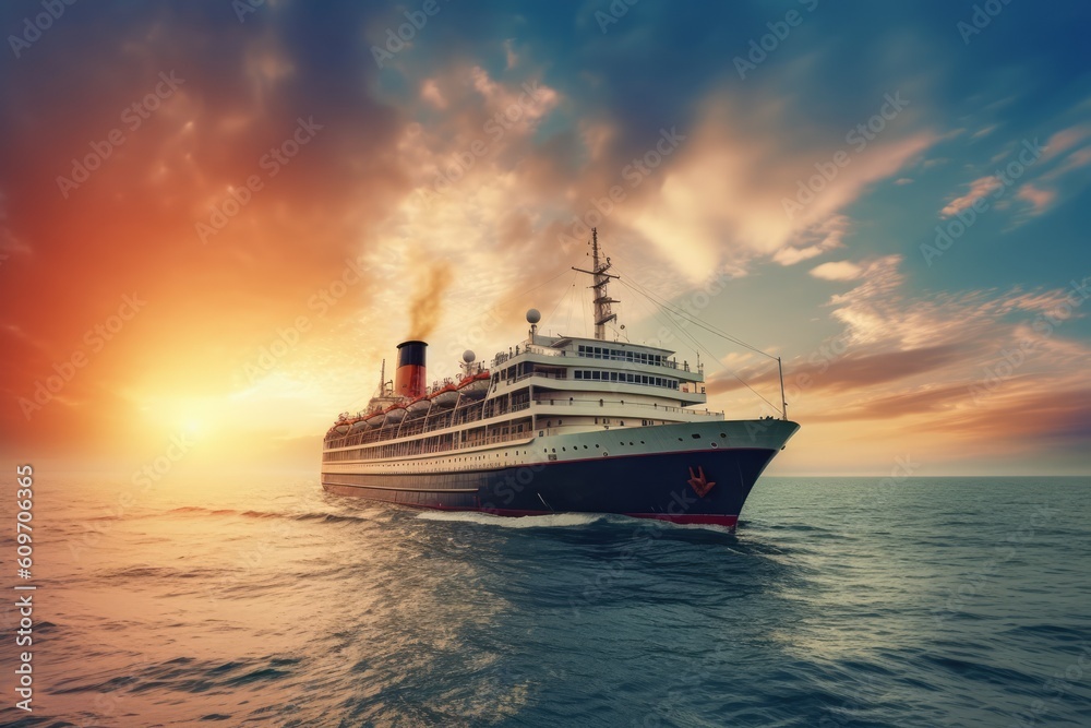 large_white_cruise_ship_going_in_the_ocean large_white_cruise_ship_going_in_the_ocean