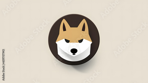 Hund, Icon, Superhund, Tier, Natur, bunter Hund, Siluette, Kopf, KU generated