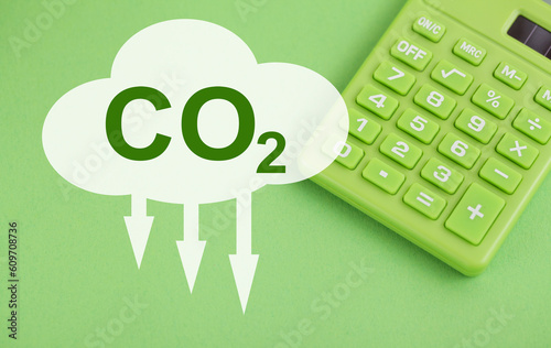 Obraz na płótnie Tax CO2 calcurator