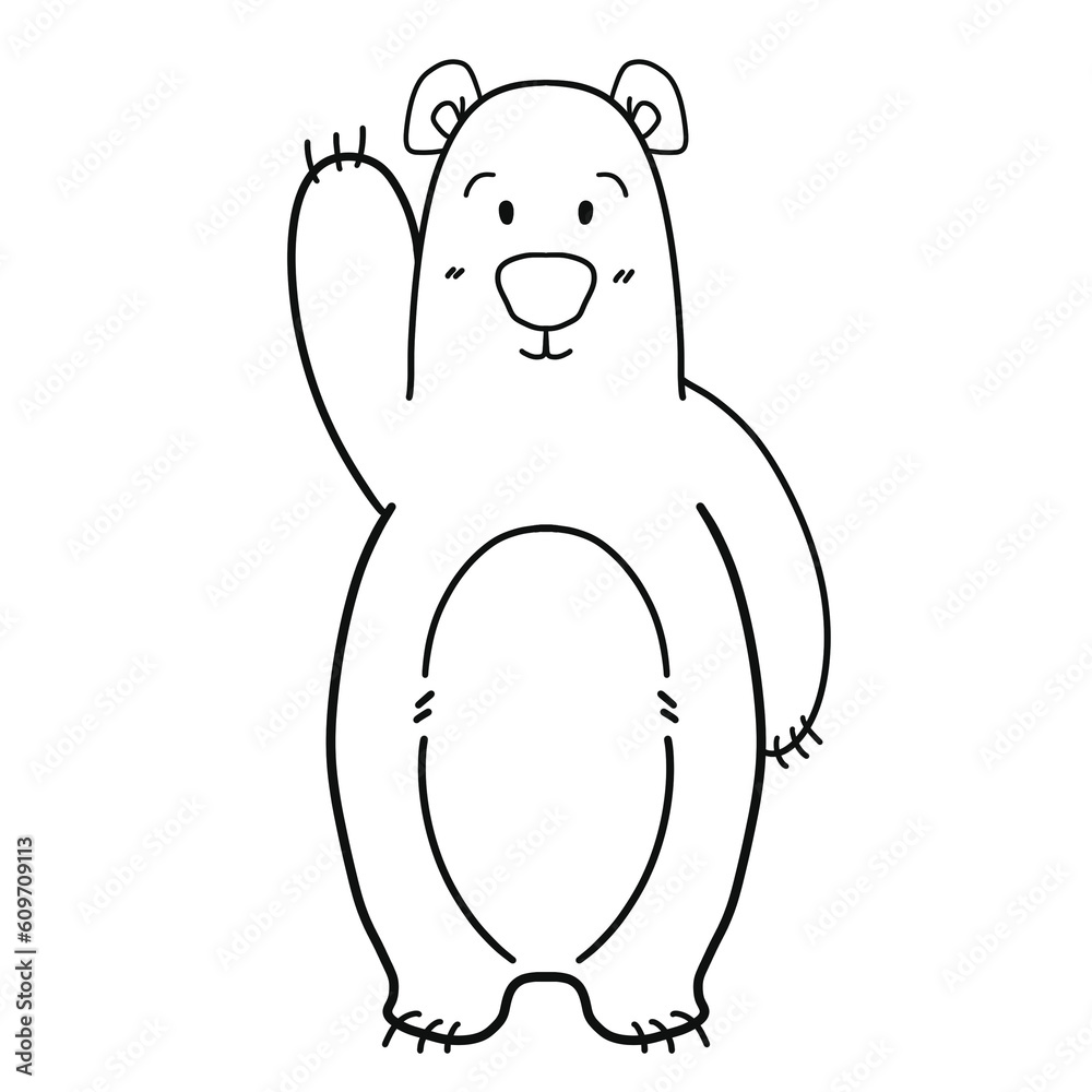 cute line bear cute line bear