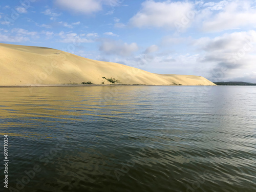 sand dune shore at dawn photo