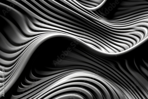 Beauty of abstract forms and textures. Generative AI