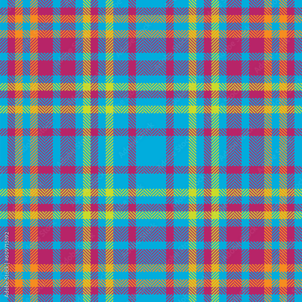Plaid check pattern. Seamless fabric texture. Tartan textile print.