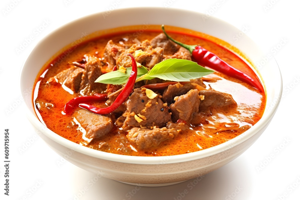 Thai menu spicy beef curry Thai menu spicy beef curry