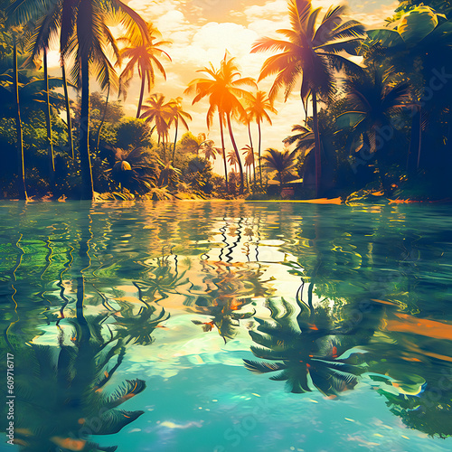 tropical background © fitpinkcat84