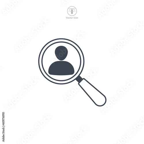 head hunting icon symbol template for graphic and web design collection logo vector illustration