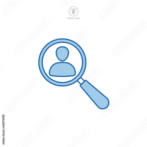 head hunting icon symbol template for graphic and web design collection logo vector illustration