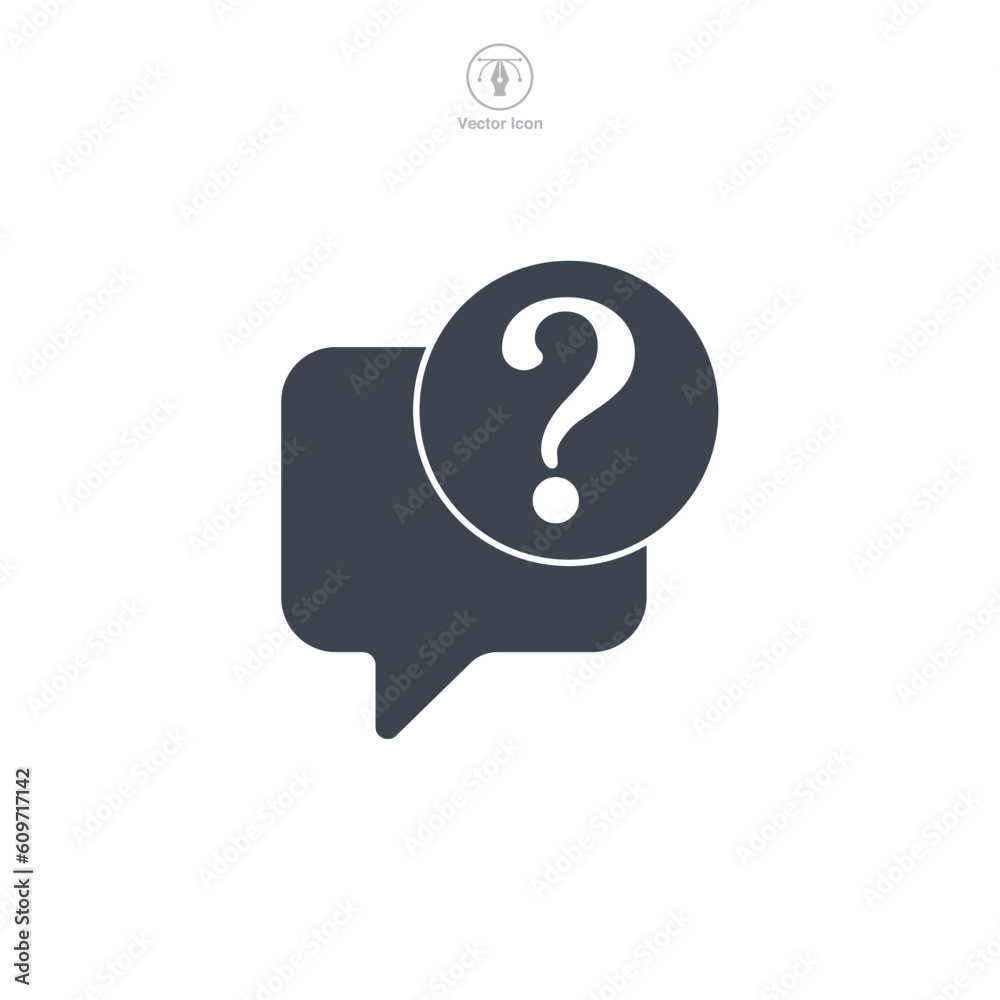 Question Mark icon symbol template for graphic and web design collection logo vector illustration Question Mark icon symbol template for graphic and web design collection logo vector illustration