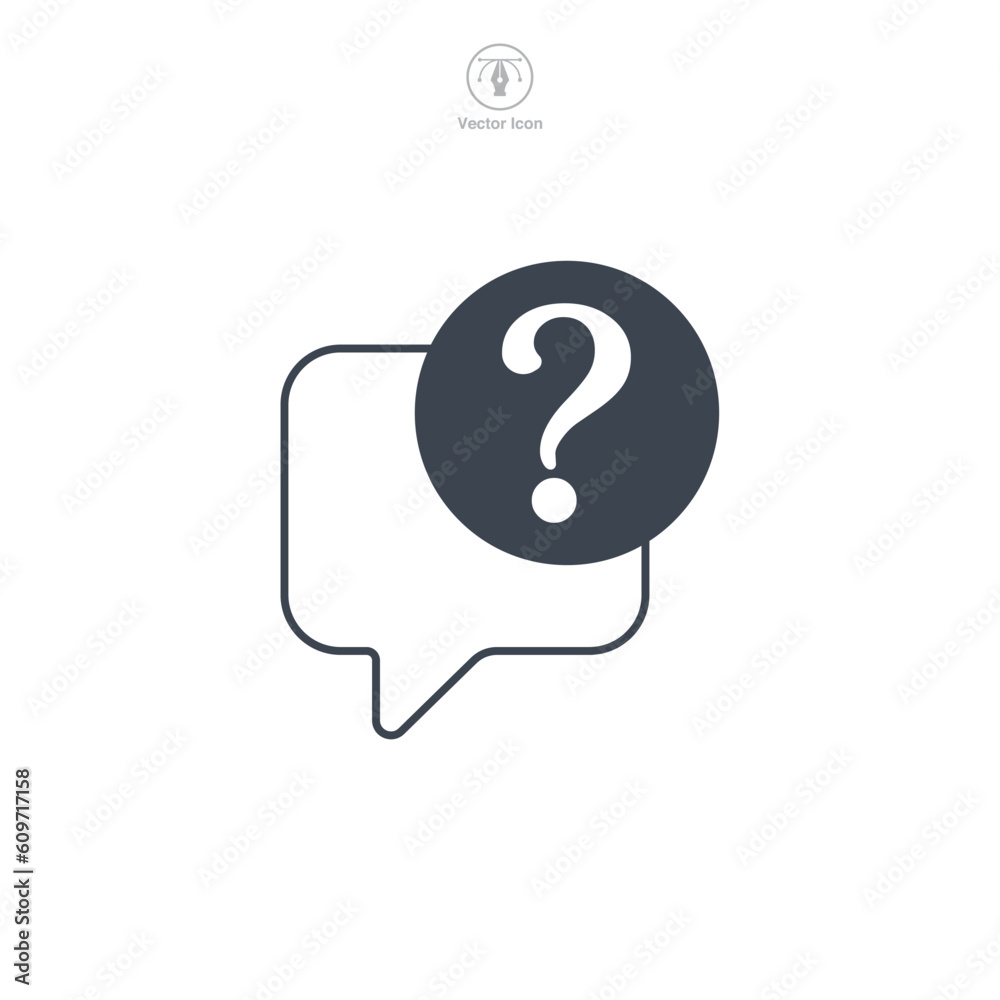 Question Mark icon symbol template for graphic and web design collection logo vector illustration Question Mark icon symbol template for graphic and web design collection logo vector illustration